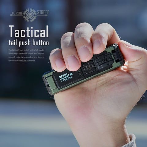 IMALENT BL50 3600 Lumen Torcia EDC Compatta Ricaricabile tramite Type-C con display OLED per avventure all'aperto