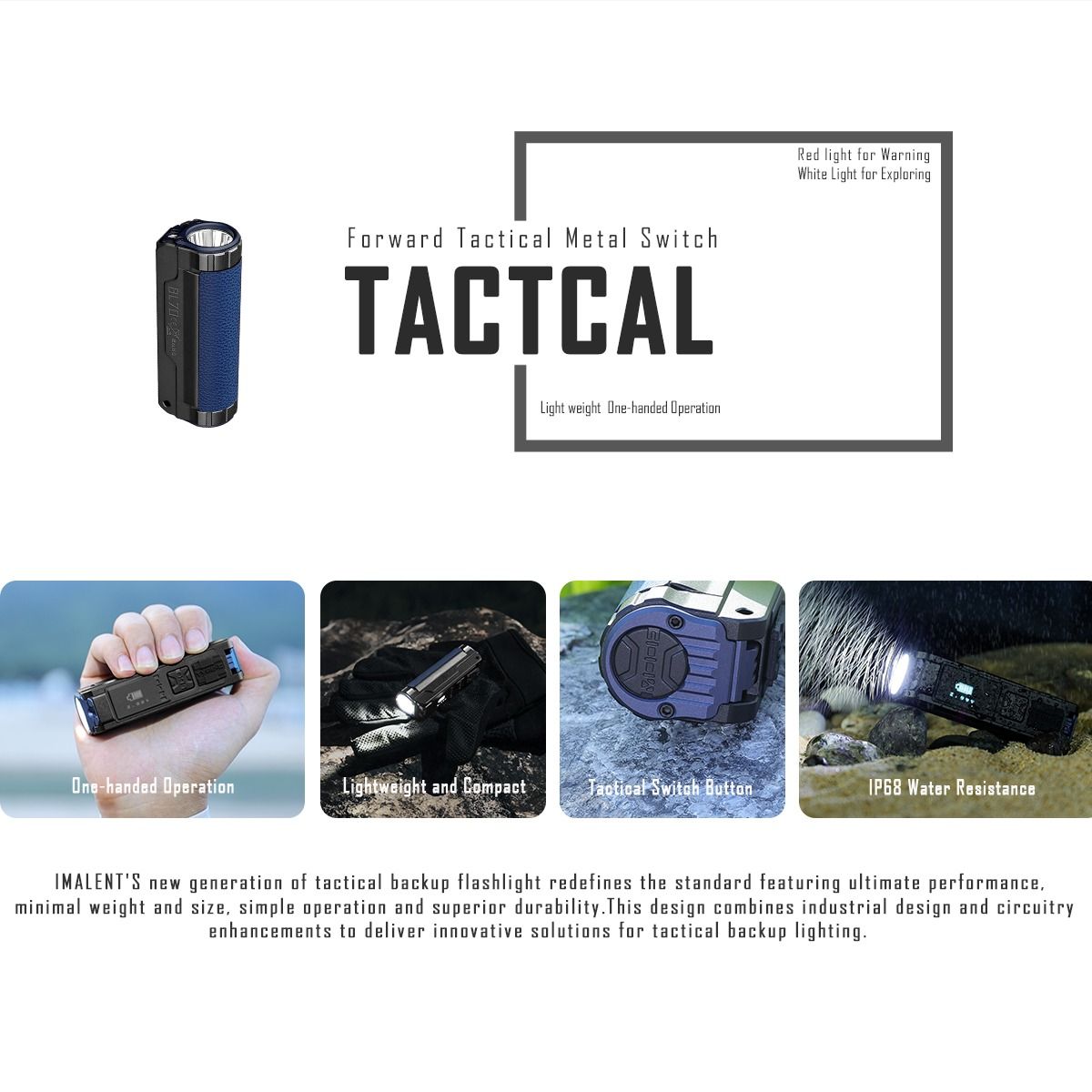 IMALENT BL70 6000 Lumen Torcia LED Ricaricabile Tipo-C EDC