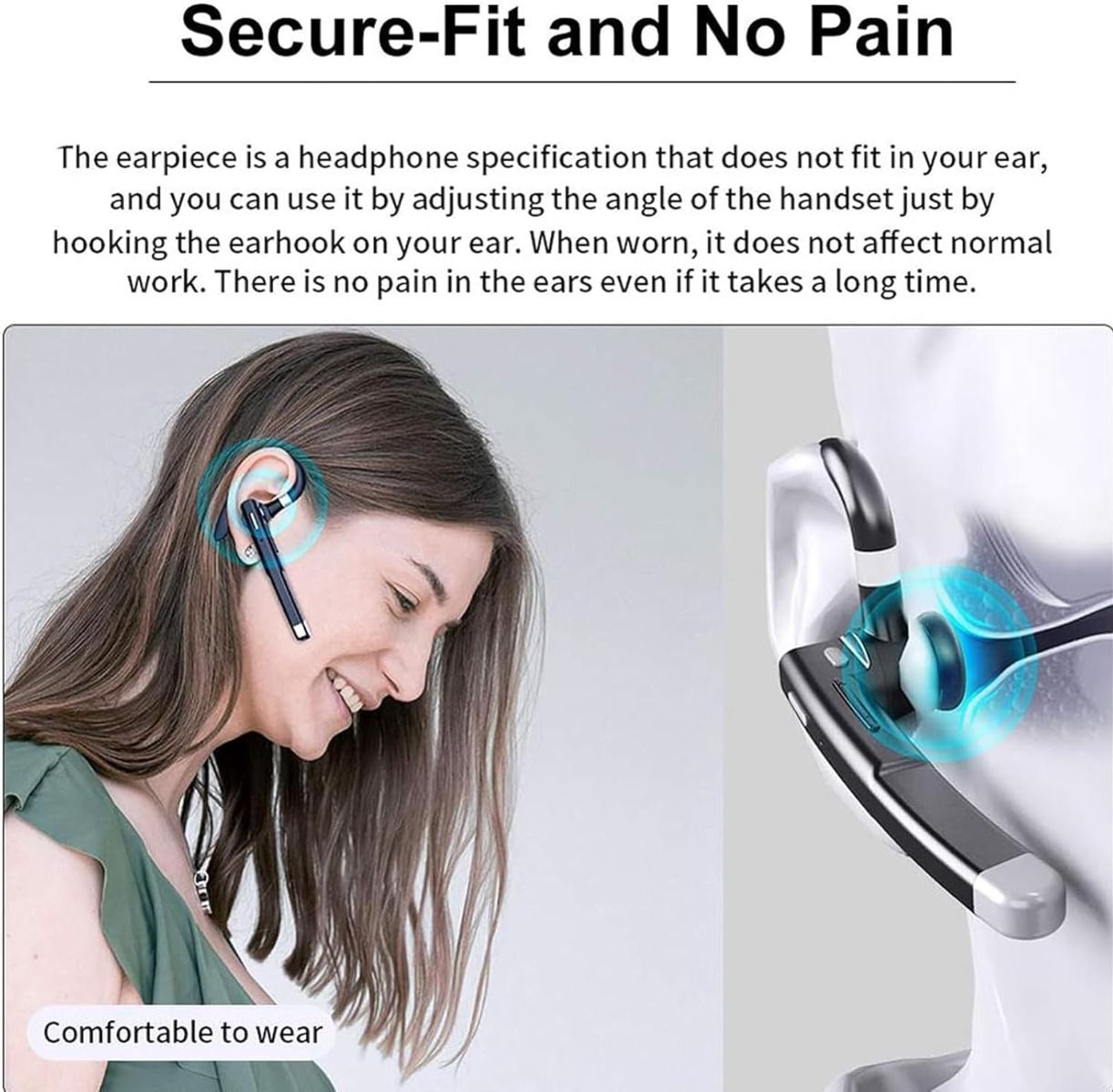 Cuffia wireless auricolare business microfono integrato cancellazione del rumore cuffia 5.3 vivavoce auricolare sportivo