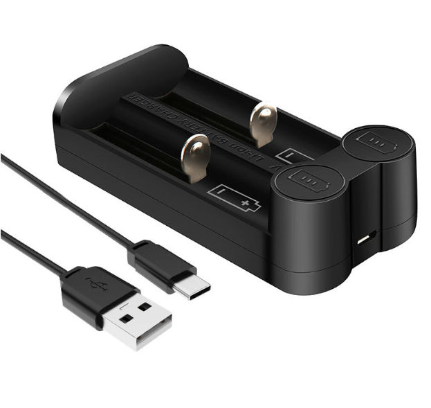 Nuovo caricabatterie 21700 per batterie al litio ricaricabili 18650 CR123A 14500 con tecnologia MCU intelligente e slot indipendenti funzioni di sicurezza e attivazione a 0 volt