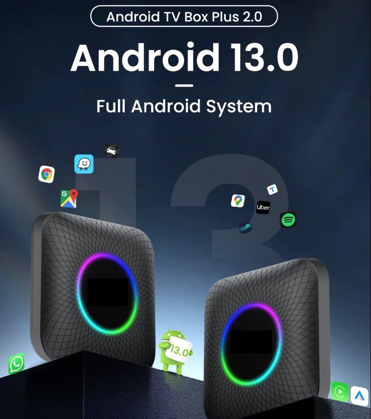 CarlinKit Smart TV Box con Android 13 da Cablato a Wireless CarPlay Ai Box YouTube Netflix Qualcomm 8-Cores