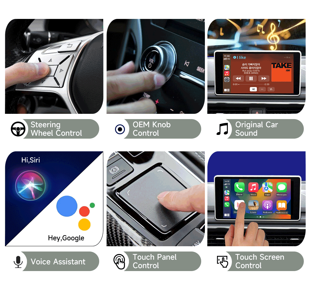 CarlinKit 2air 5.0 Adattatore CarPlay e Android Auto Wireless con Connettività Multipiattaforma e Tecnologia Bluetooth per un'Integrazione Fluida nel Sistema di Infotainment Auto