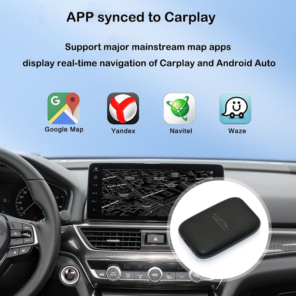 Carplay Box Adattatore Wireless Android Auto per Netflix YouTube Sistema di Intrattenimento Auto Accessori per Viaggi su Strada e Sincronizzazione App