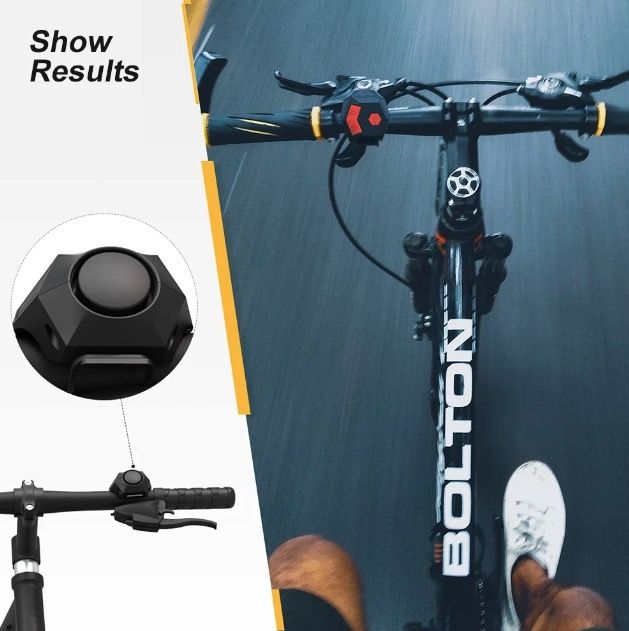 CarryBright CBH3 Clacson per Bicicletta Ricaricabile USB 120dB Forte con Diverse Opzioni Sonore per la Sicurezza Ciclistica