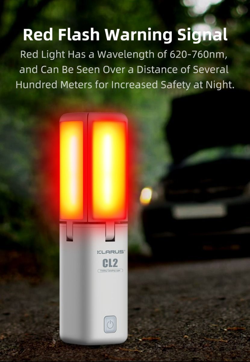 Klarus CL2 750 lumen lampada versatile per campeggio e casa luce d'ambiente con 7 modalità cura degli occhi lampadine a 90 gradi angolo regolabile illuminazione interna ed esterna