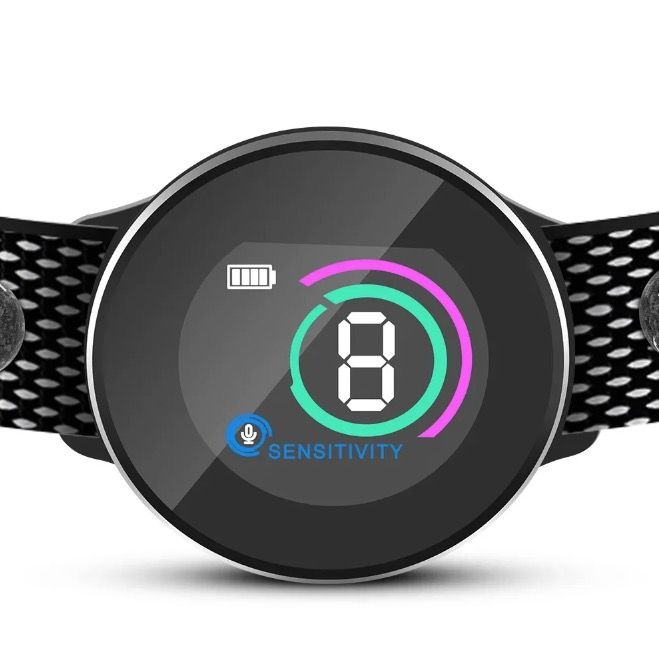 Collare cane ricaricabile con riconoscimento abbaio intelligente addestramento cane confortevole controllo abbaio cane efficace algoritmo avanzato abbaio ambiente silenzioso per cani