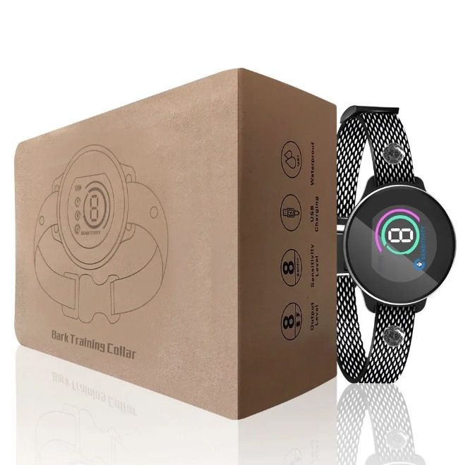 Collare cane ricaricabile con riconoscimento abbaio intelligente addestramento cane confortevole controllo abbaio cane efficace algoritmo avanzato abbaio ambiente silenzioso per cani
