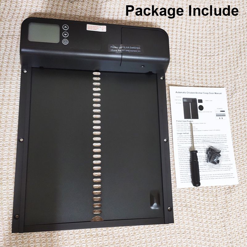 Timer Automatico Pollaio Porta Intelligente per Automazione Pollaio Installazione Facile Porta Resistente alle Intemperie Protezione Predatori Accessori Fattoria All'aperto