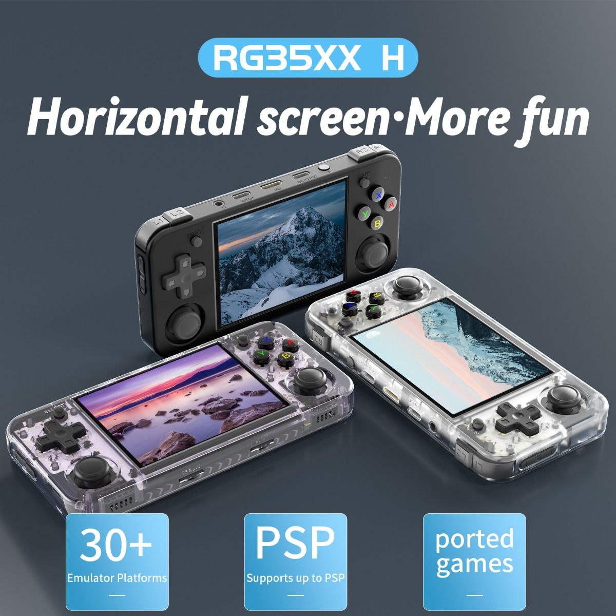 Anbernic RG35XX H Console di gioco portatile 5000 giochi classici Display IPS Controller wireless Retro Gaming