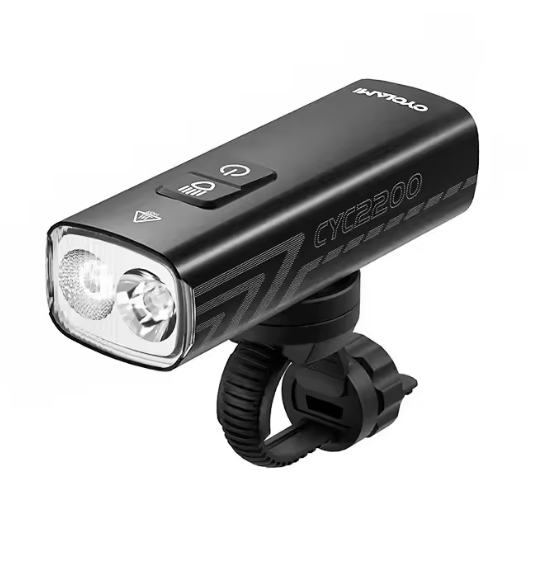 CYCLAMI Faro per Bici BR2000 Luce Anteriore per Bicicletta Tipo-C MTB Faretto Evidenziatore da Strada Manubrio Luci Ciclismo