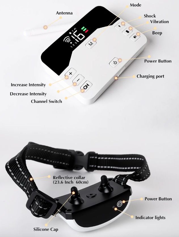 Sistema 2-in-1 Recinzione Elettronica Wireless e Collare di Addestramento Remoto Sicurezza Esterna per Animali Contenimento e Addestramento Cani di Tutte le Dimensioni Prodotti Innovativi per Animali