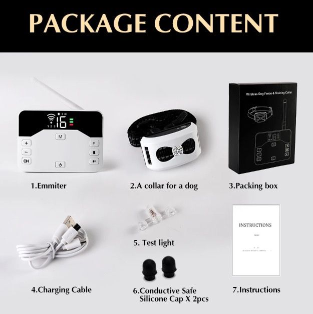 Sistema 2-in-1 Recinzione Elettronica Wireless e Collare di Addestramento Remoto Sicurezza Esterna per Animali Contenimento e Addestramento Cani di Tutte le Dimensioni Prodotti Innovativi per Animali