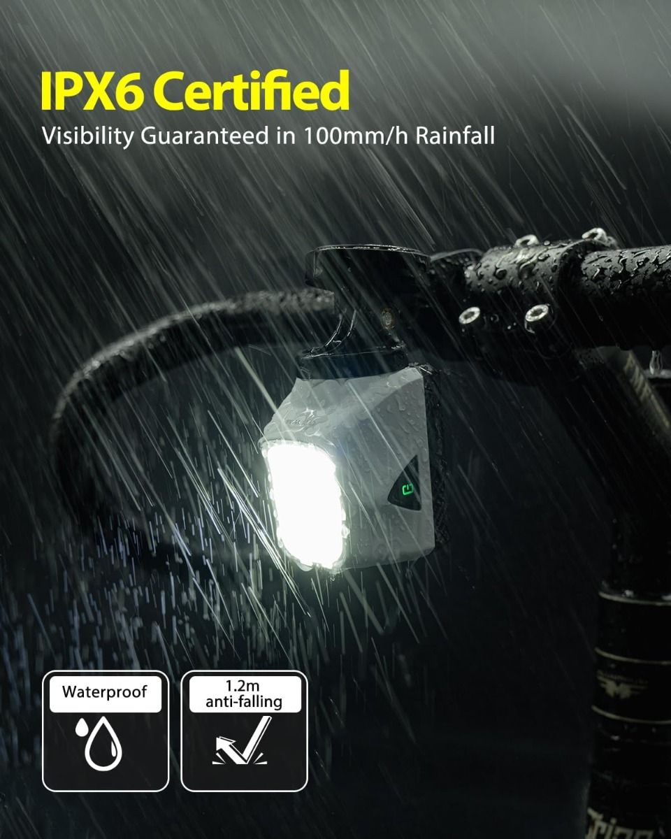 TOWILD DLite 1700 Luce per Bici Ricaricabile USB 1900 Lumen Impermeabile Faro Ciclismo DL1700 Luci per Bicicletta