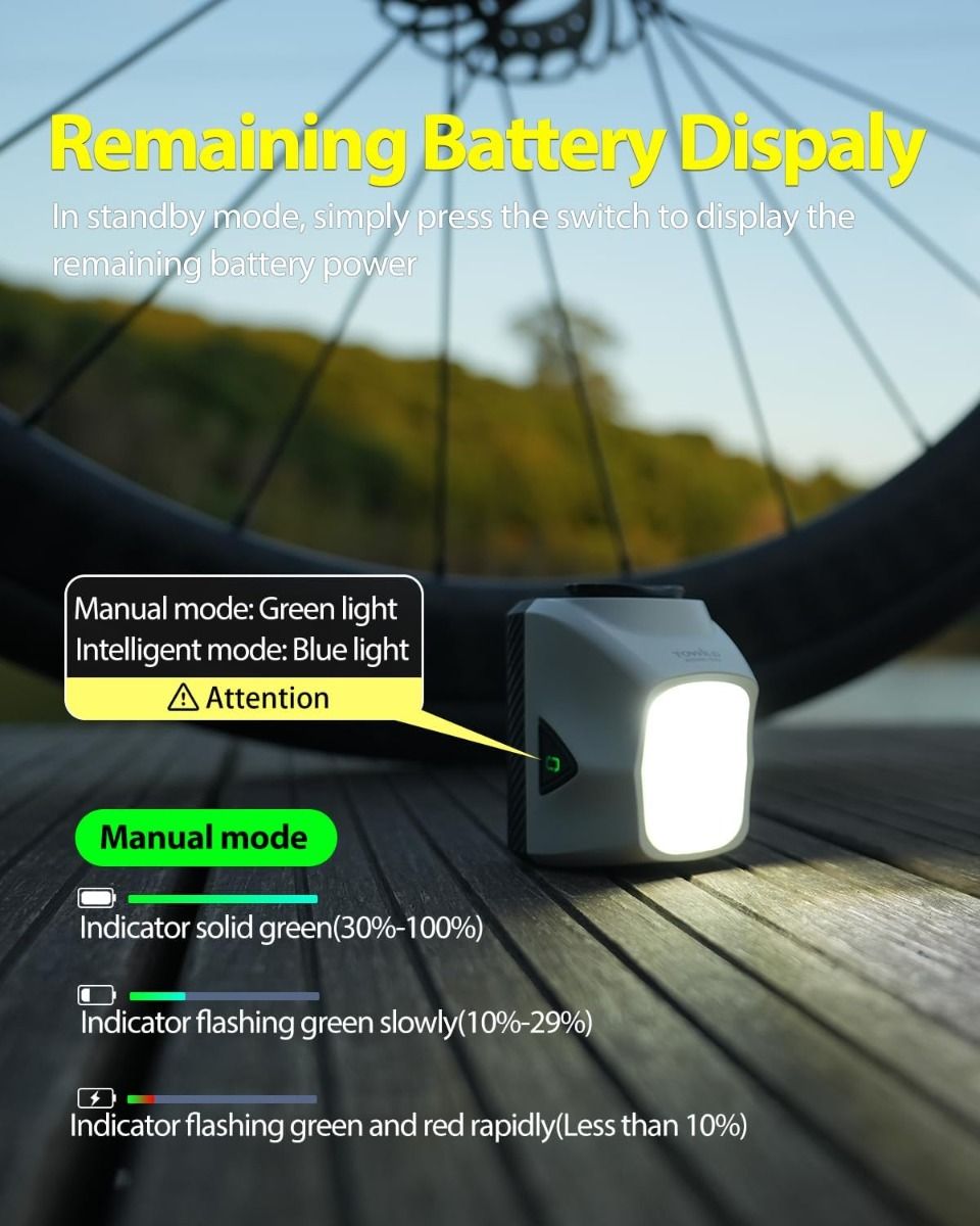 TOWILD DLite 1700 Luce per Bici Ricaricabile USB 1900 Lumen Impermeabile Faro Ciclismo DL1700 Luci per Bicicletta