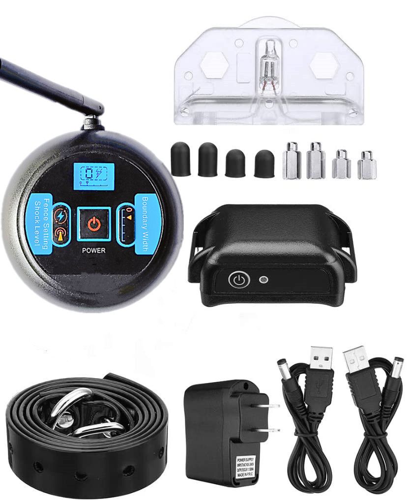 Sistema di Recinzione Elettrica Cani Senza Fili Collare di Addestramento Ricaricabile Configurazione Wireless Facile Sicurezza Innovativa per Animali fino a 200 Metri