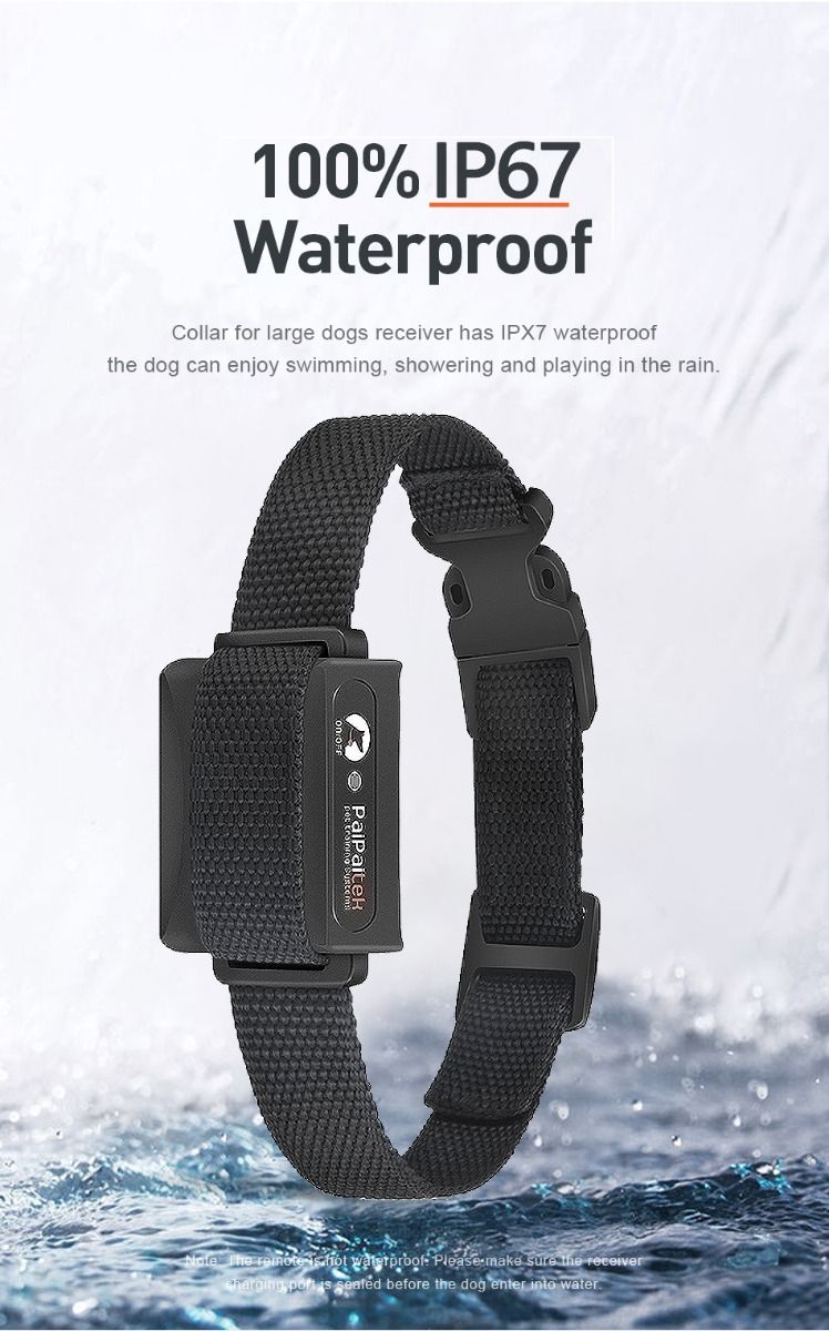 Collare di addestramento per cani PD 529-1-TIO elettrico fino a 1000m modalità regolabili impermeabile ricaricabile accessorio per animali domestici strumento di addestramento sicuro