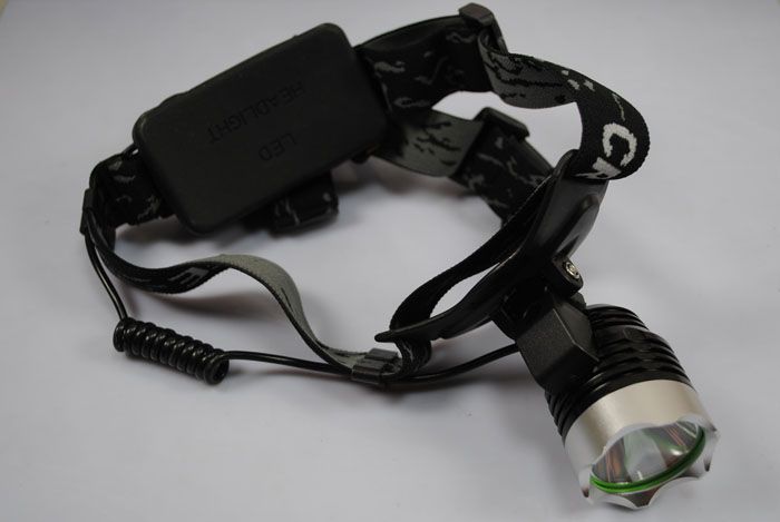 UltraFire A1 1200 Lumen Faro Frontale ad Alta Potenza con LED T6, 3 Modalità, Leggero e Impermeabile per Esterni