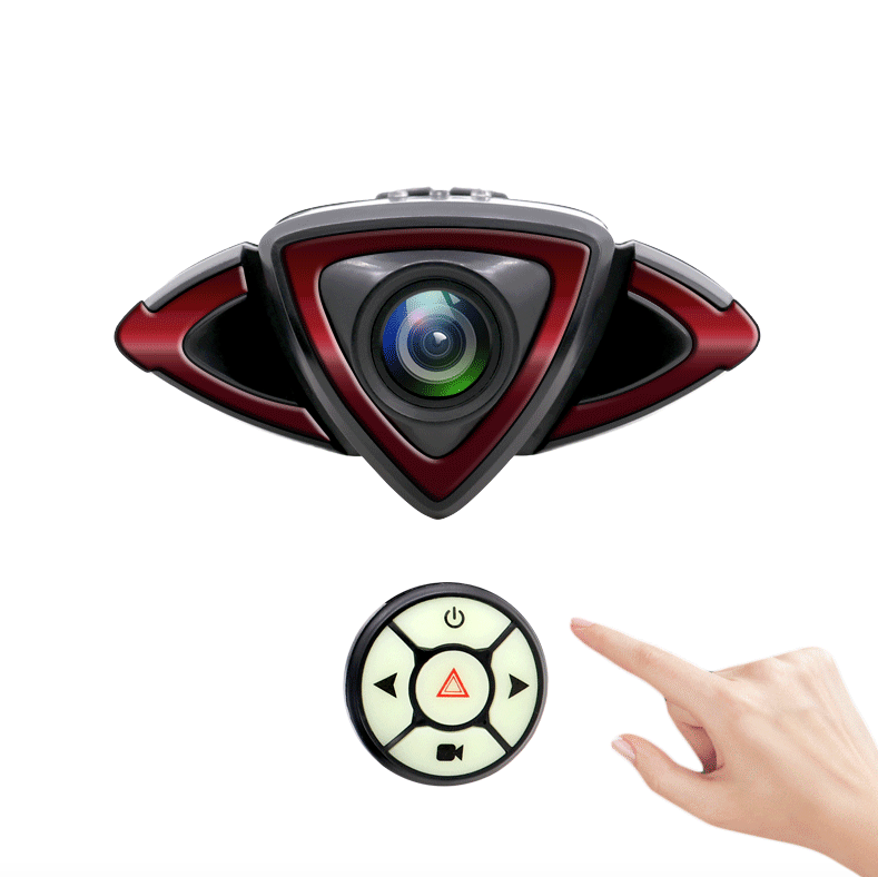 Registratore luce posteriore per bicicletta con fotocamera 1080P e telecomando wireless intelligente a doppia funzionalità per la sicurezza in bicicletta