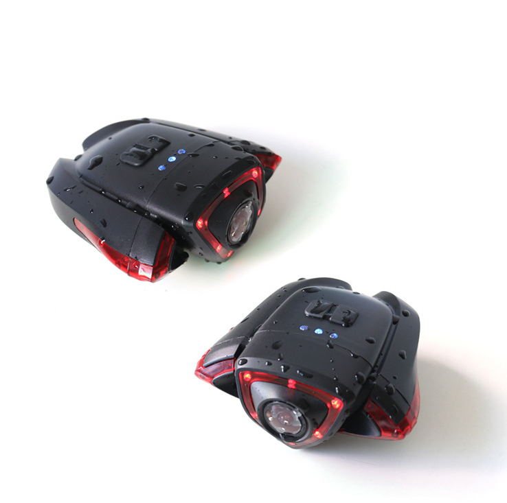 Registratore luce posteriore per bicicletta con fotocamera 1080P e telecomando wireless intelligente a doppia funzionalità per la sicurezza in bicicletta