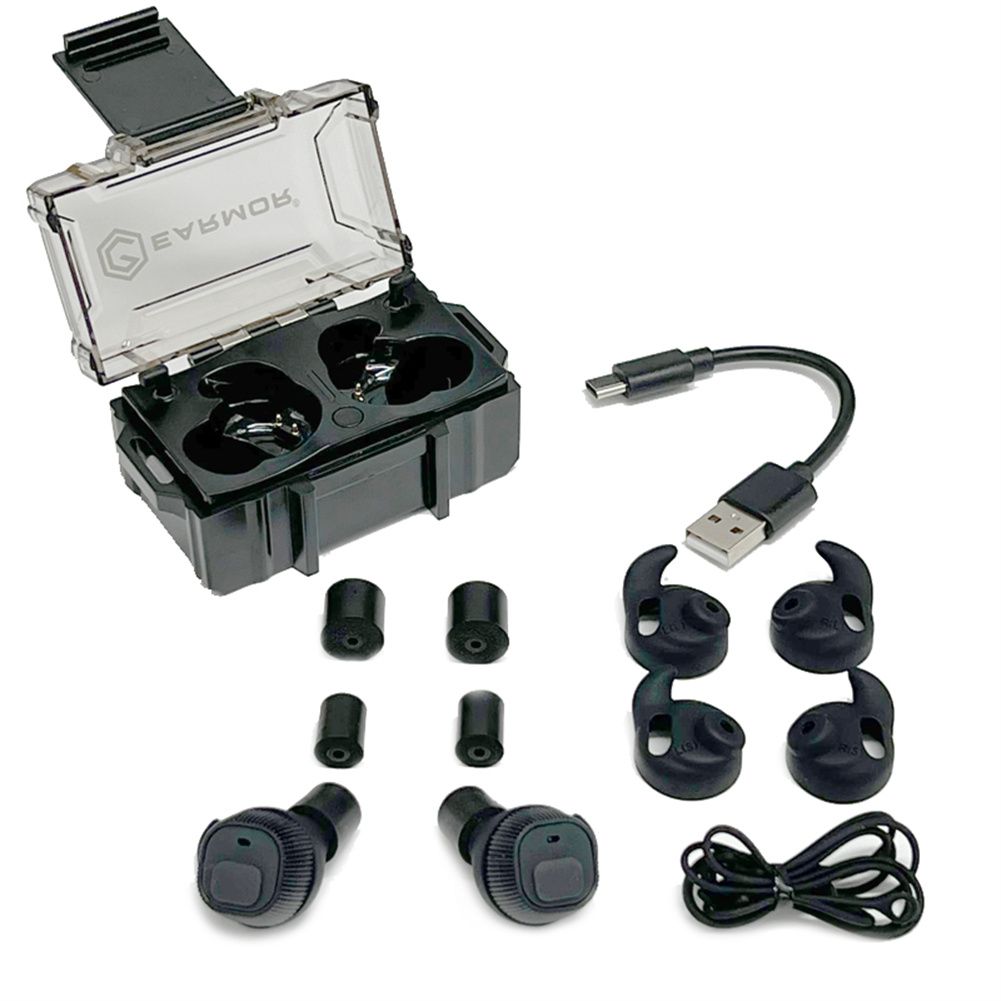 EARMOR M20 Auricolari Tattici Cancellazione del Rumore Tappi Elettronici per Forze dell'Ordine Ambienti ad Alto Rumore