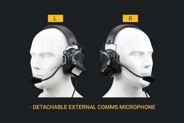 EARMOR M32 MOD1 Cuffie da Tiro Tattiche per Protezione dell'Udito con Tecnologia di Riduzione del Rumore