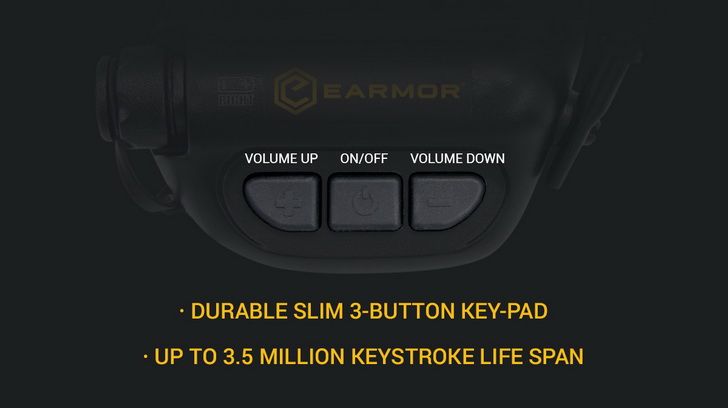 EARMOR M32 MOD1 Cuffie da Tiro Tattiche per Protezione dell'Udito con Tecnologia di Riduzione del Rumore