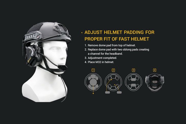 EARMOR M32 MOD1 Cuffie da Tiro Tattiche per Protezione dell'Udito con Tecnologia di Riduzione del Rumore