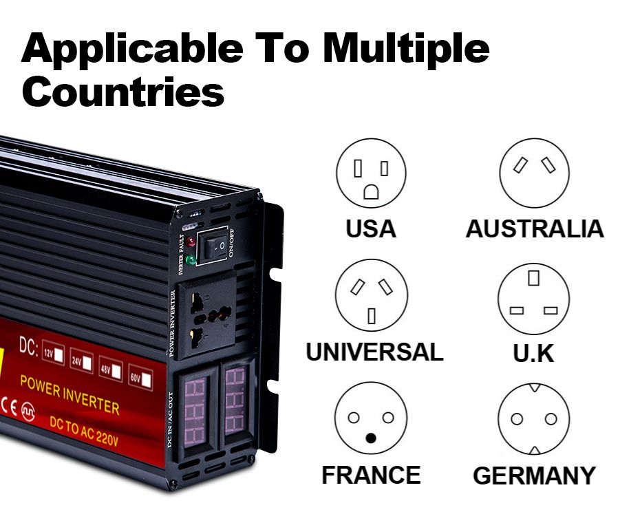 EASUN Inverter di potenza a onda sinusoidale pura da 2000W a 5000W - Convertitore DC-AC ad alte prestazioni per uso domestico e all'aperto