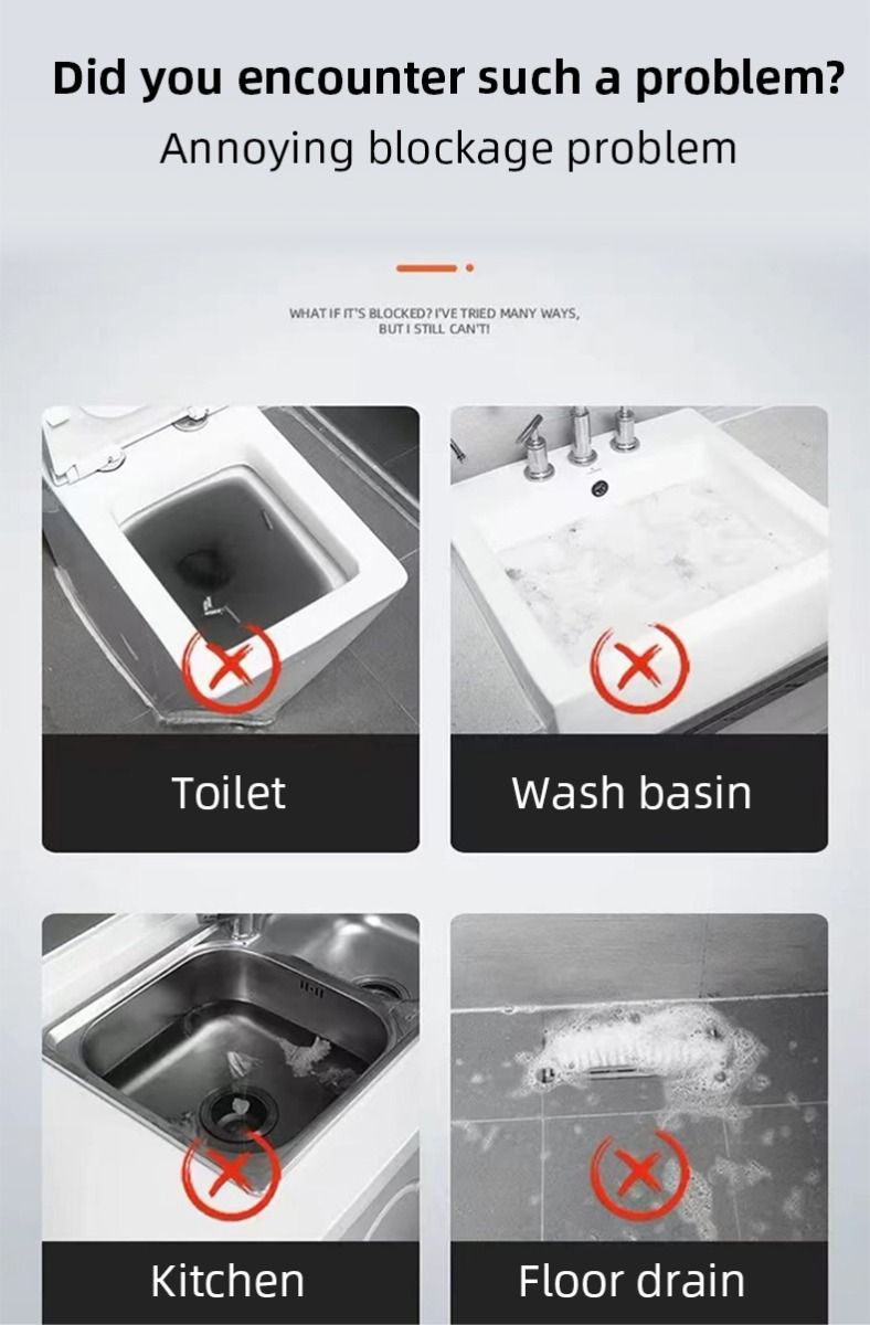 Pipe Unblocker Strumenti Idraulici Innovativi per Manutenzione degli Scarichi con Tecnologia ad Aria ad Alta Pressione e Costruzione in Acciaio Inossidabile Accessori Versatili