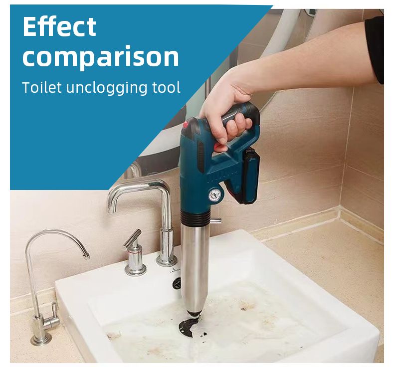 Pipe Unblocker Strumenti Idraulici Innovativi per Manutenzione degli Scarichi con Tecnologia ad Aria ad Alta Pressione e Costruzione in Acciaio Inossidabile Accessori Versatili