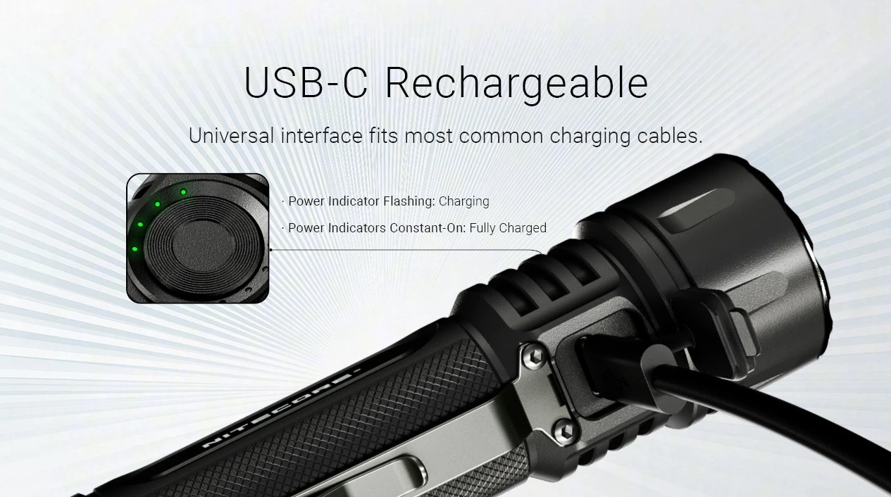 Nitecore EX7 6000 Lumen Torcia Ricaricabile USB-C