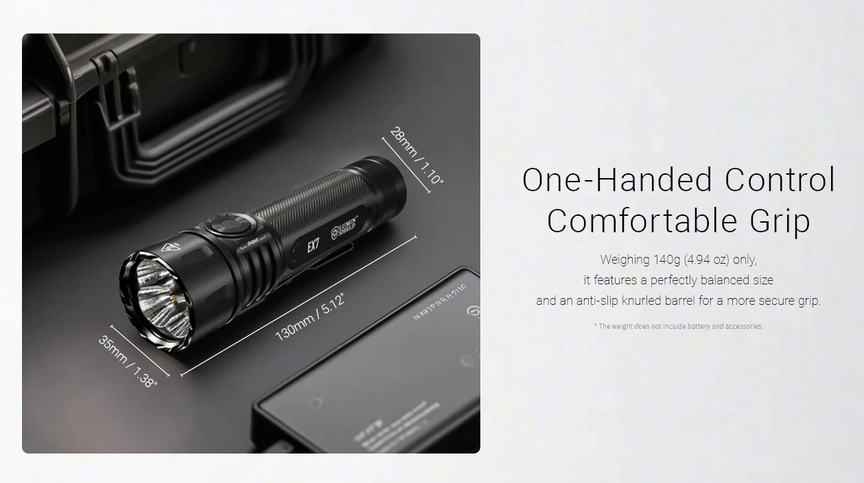 Nitecore EX7 6000 Lumen Torcia Ricaricabile USB-C