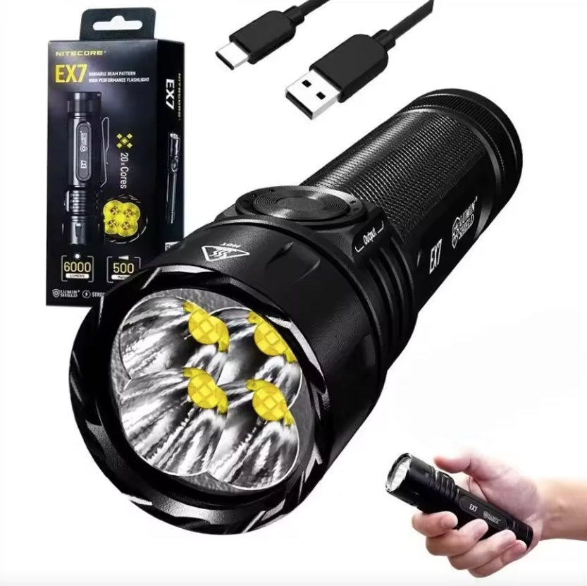 Nitecore EX7 6000 Lumen Torcia Ricaricabile USB-C