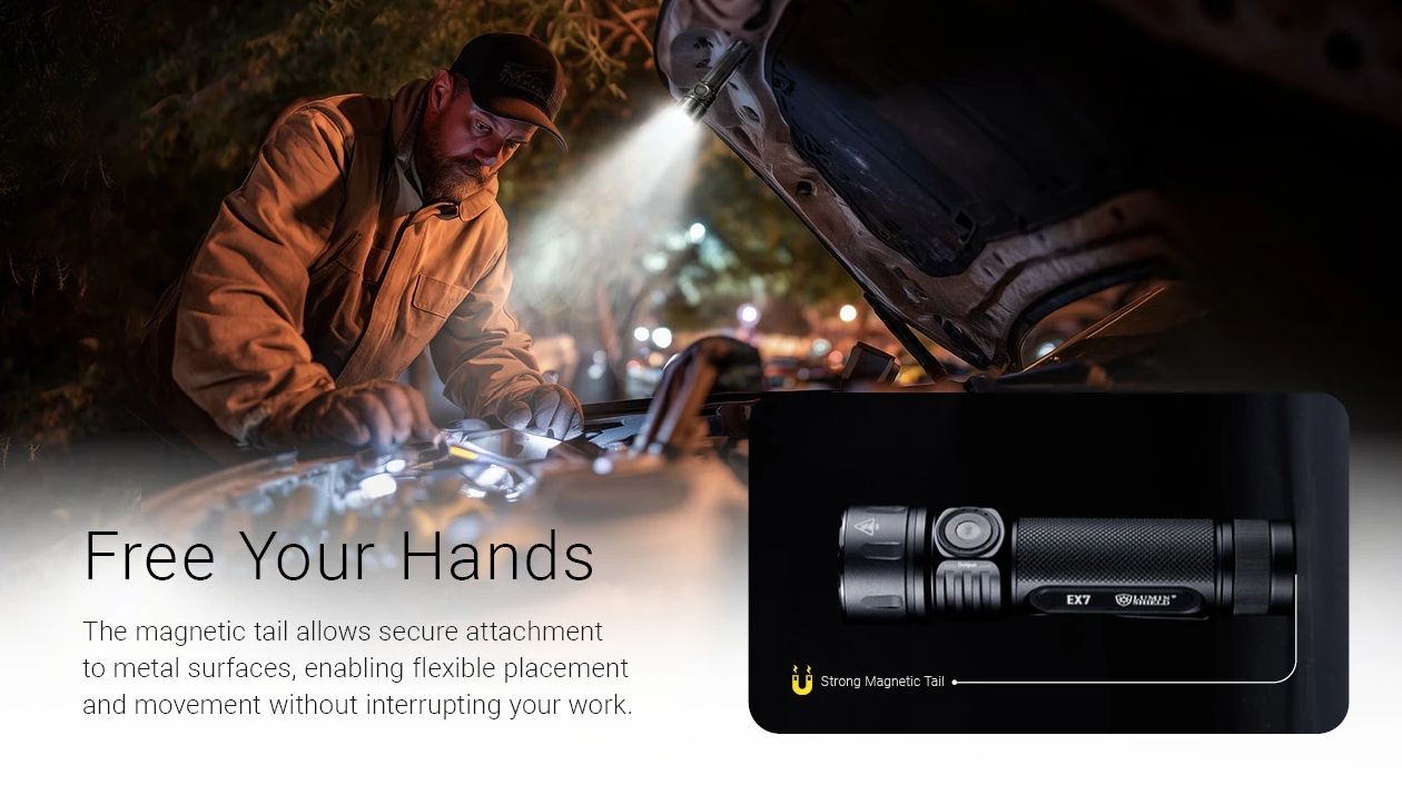 Nitecore EX7 6000 Lumen Torcia Ricaricabile USB-C