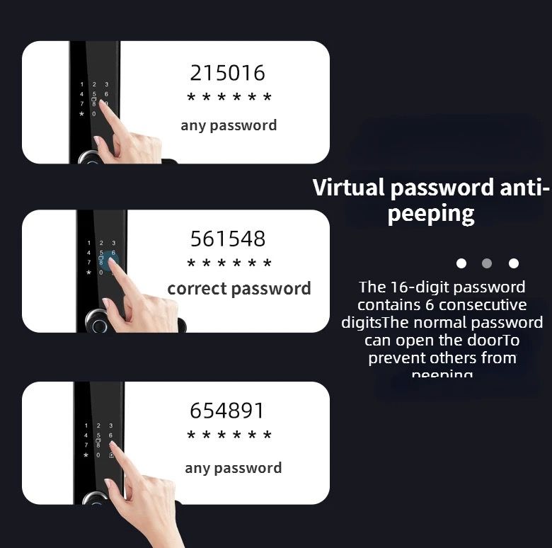 Serratura elettronica intelligente per porta con impronta digitale biometrica, ingresso senza chiave, design elegante, sicurezza domestica adatta alle famiglie.