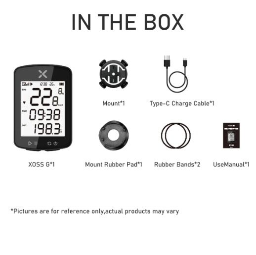 XOSS G+ G2 Ciclocomputer GPS Generazione Wireless Tachimetro Tracker con Display Personalizzato e Sensore di Frequenza Cardiaca