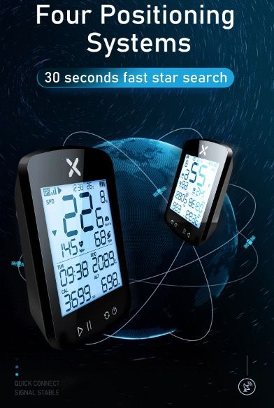 XOSS G+ G2 Ciclocomputer GPS Generazione Wireless Tachimetro Tracker con Display Personalizzato e Sensore di Frequenza Cardiaca