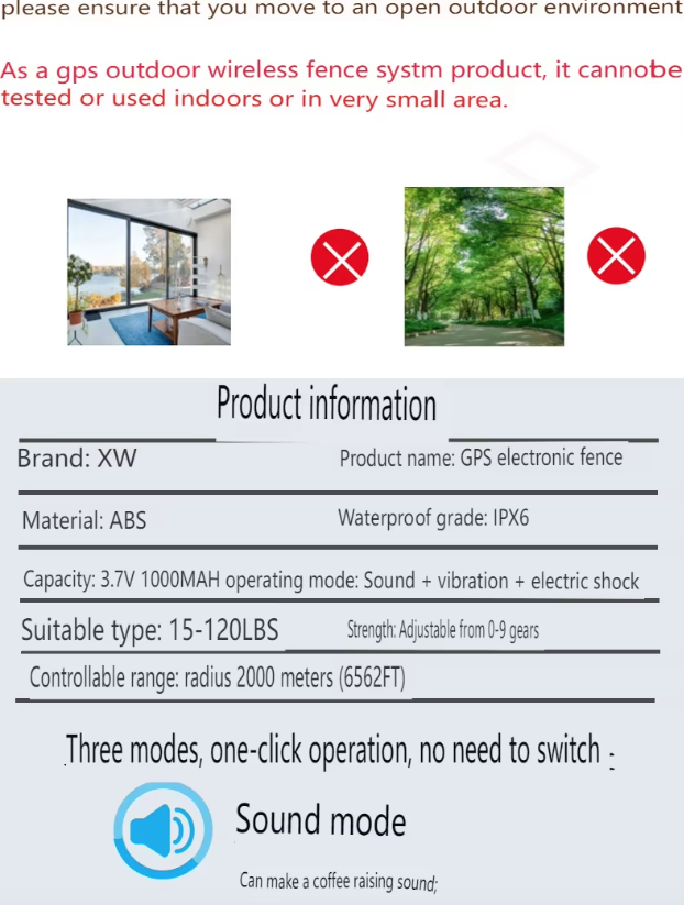 Sistema di Recinzione per Cani Senza Fili GPS Portatile con Collare GPS per Cani Installazione Facile Ampia Copertura fino a 2187 Iarde Sicurezza Animali Domestici Addestramento Avanzato