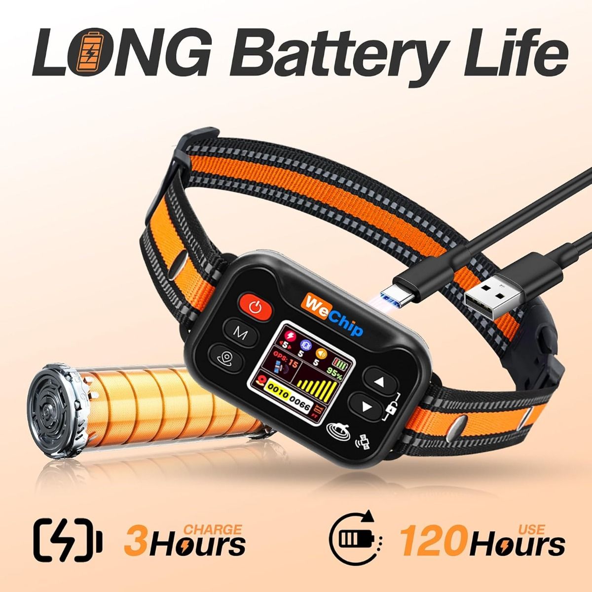 Collare GPS per Cani Recinto Invisibile e Antiabbaio Wireless, Ricaricabile e Impermeabile