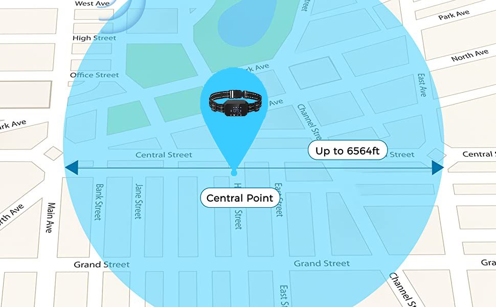 Recinto per cani senza fili GPS per esterni, dispositivo di recinzione per animali domestici con portata 3280 Ft, facile installazione per la sicurezza e la libertà degli animali domestici.
