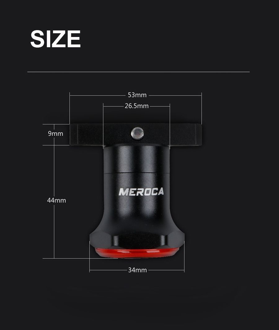 Luce posteriore intelligente per bicicletta con luce freno ad avvio e arresto automatici, ricarica USB, impermeabile IPX6, luce di sicurezza per ciclismo