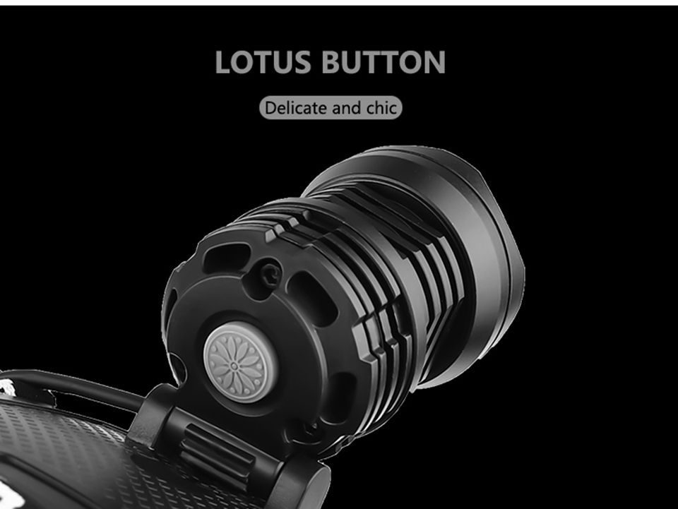 Lampada frontale LED XHP70 8000LM Ricaricabile via USB Luce da esterno Impermeabile IPX5 Modalità regolabili per Campeggio ed Escursionismo