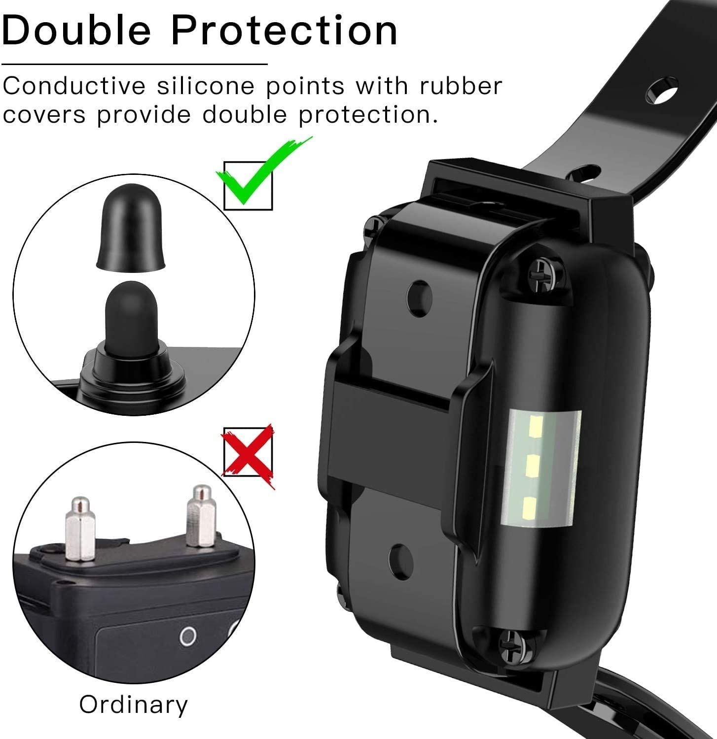 Telecomando per Cani con Collare Impermeabile e Ricaricabile Schermo LCD per Addestramento all'Aperto Livelli di Shock Regolabili Addestramento Efficace per Animali Domestici