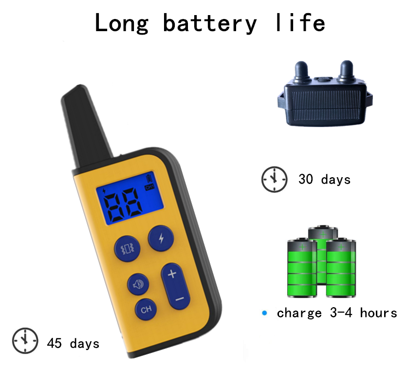 Collare Elettrico per Cani 2020 Raggio 1000m Telecomando per Animali Impermeabile Ricaricabile Display LCD Addestramento Personalizzato Modalità Bip Vibrazione Shock Statico Cani Tutte le Dimensioni