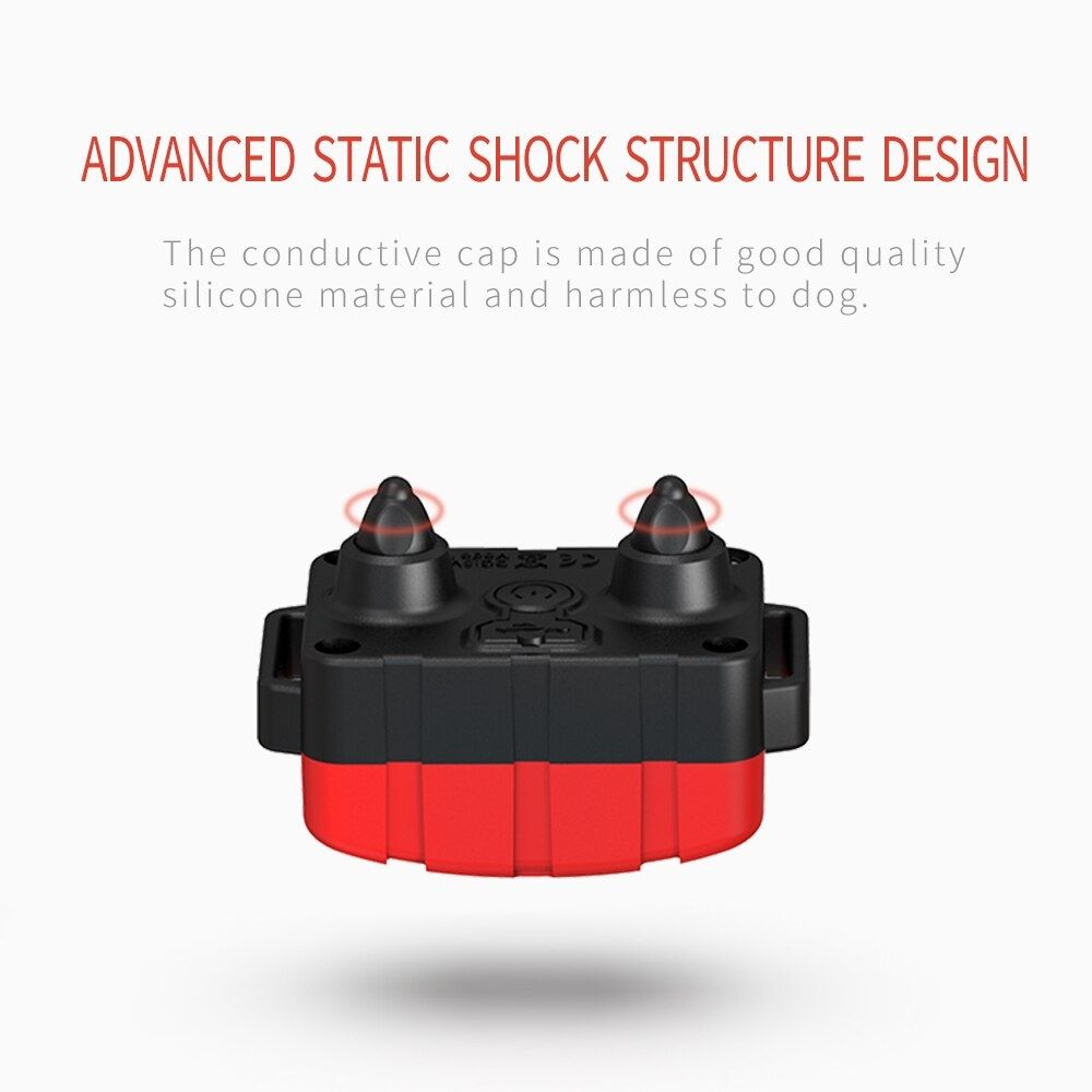 Collare cane ricaricabile con vibrazione e livelli shock regolabili allenatore obbedienza ricevitore impermeabile sicurezza cani all'aperto correzione comportamento cane