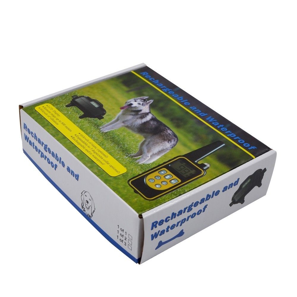 Collare Elettronico per Cani 800 Metri Telecomando Colletto Impermeabile Addestramento con Modalità Shock Vibrazione Beep Livelli Regolabili Accessorio Cane Tutte le Taglie Uso Esterno