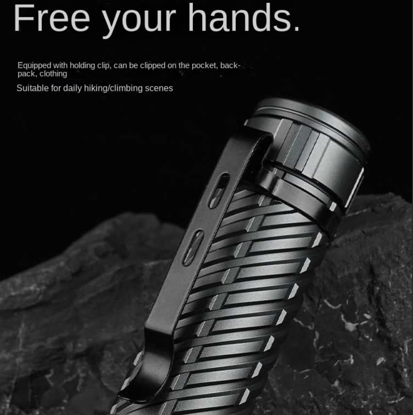 Rechargeable LED Flashlight, 21700 Battery, USB-C