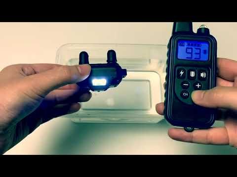 Collare di Addestramento per Cani Elettrico Impermeabile e Ricaricabile con Display LCD e Telecomando a 800m Modalità Shock Vibrazione Suono per Addestramento Efficace di Cani di Tutte le Dimensioni