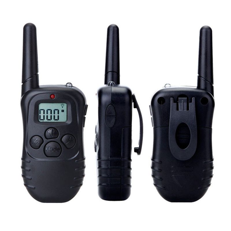 Collare addestramento cani telecomandato impermeabile telecomando LCD modalità regolabili addestra due cani vibrazione shock suono 300m per cane obbediente attrezzatura addestramento