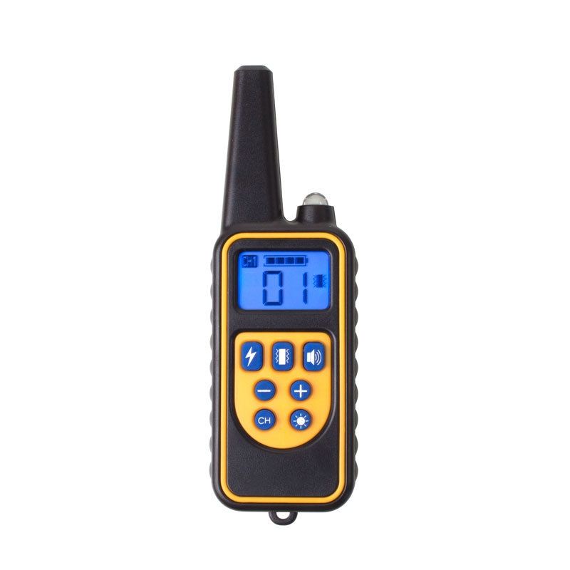 Collare elettrico per cani da addestramento da 800m, ricaricabile, impermeabile, con display LCD e livelli regolabili per l'obbedienza del cane.